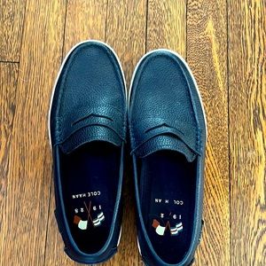 Navy blue loafers